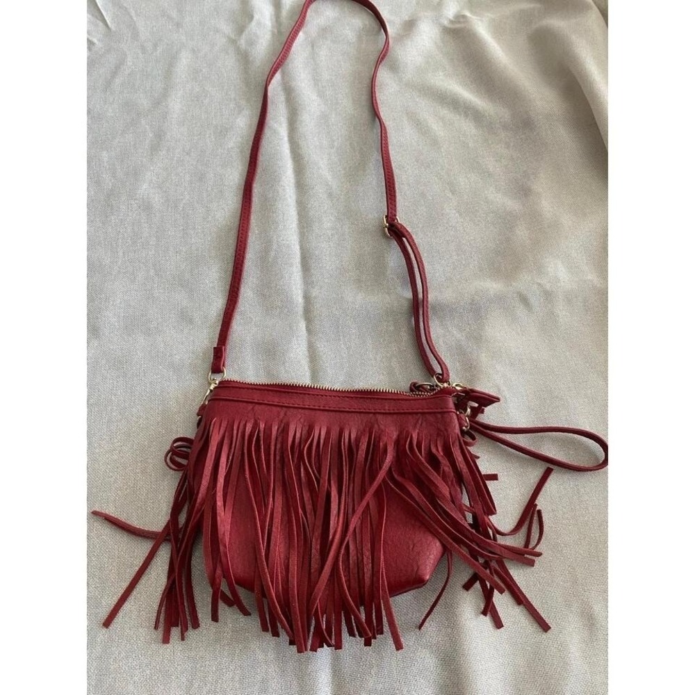 Fringe Crossbody Red‎ bag